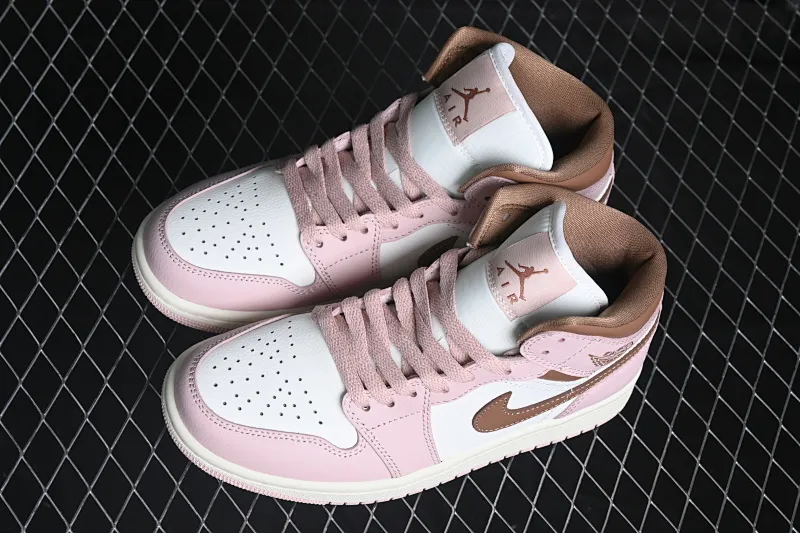 All categories Air Jordan Jordan series basketball shoes Air Jordan 1 Mid G version pure original Air Jordan 1 Mid AJ1 Joe 1 Khaki powder China basketball shoes BQ6472-620
